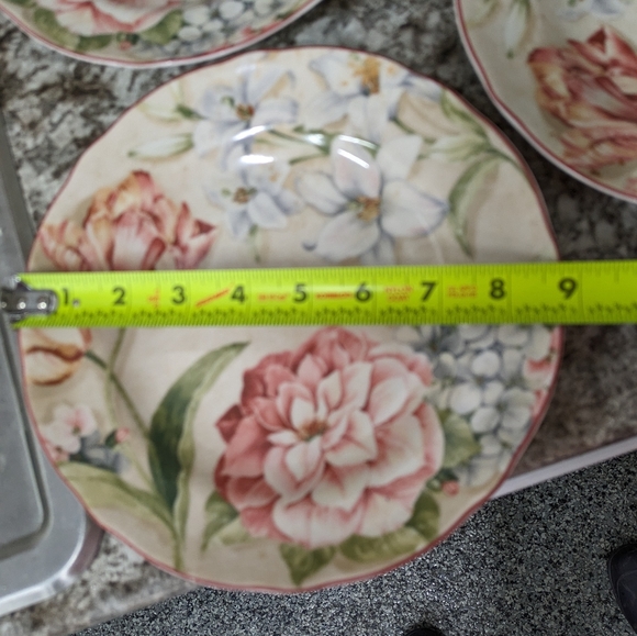 222 Fifth Desiree set of 4 Salad plates - Picture 3 of 6